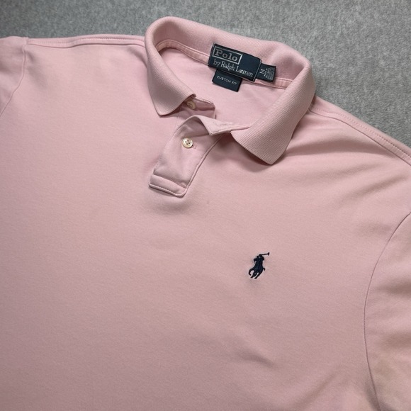 Ralph Lauren Other - Polo Ralph Lauren Men's Polo Shirt M Pink Custom Fit Short Sleeve Cotton Classic